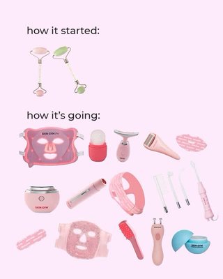 How it started vs how it’s going 👏 @skingymco is taking your skincare game from beginner to pro status 💖 Shop the brand at the link in bio