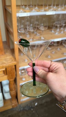 Greenline Goods Martini Glasses - 6.8 Oz Modern Iceland