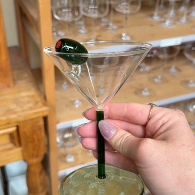 Greenline Goods Martini Glasses - 6.8 Oz Modern Iceland