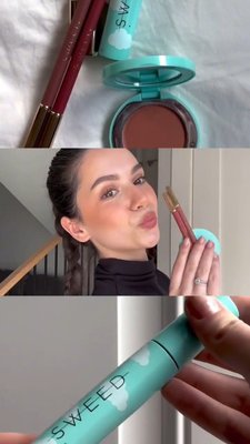 Get ready with @damarisdascalu + @sweedbeauty 💙 She's serving up clean girl glam with this warm look featuring the Air Blush Cream in Suntouch, Cloud Mascara, and Lip Liner in Barely There + Rose Petal 🫧💄 Let us know in the comments your thoughts on the final results