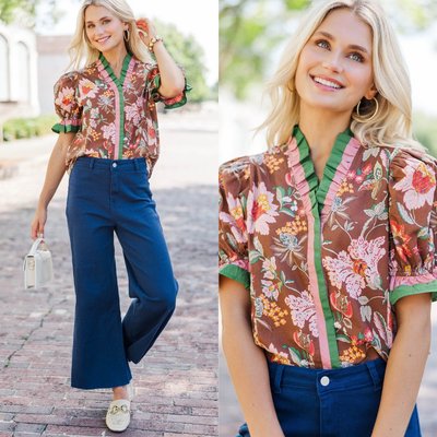 Feminine florals and an easy shape make this brown blouse a wear-now, wear-later favorite. The perfect pick for the season ahead! 🤎

>> Find Time Brown Floral Blouse

#shopthemint #boutique #onlineshopping #styledaily #getthelook #everydayfashion