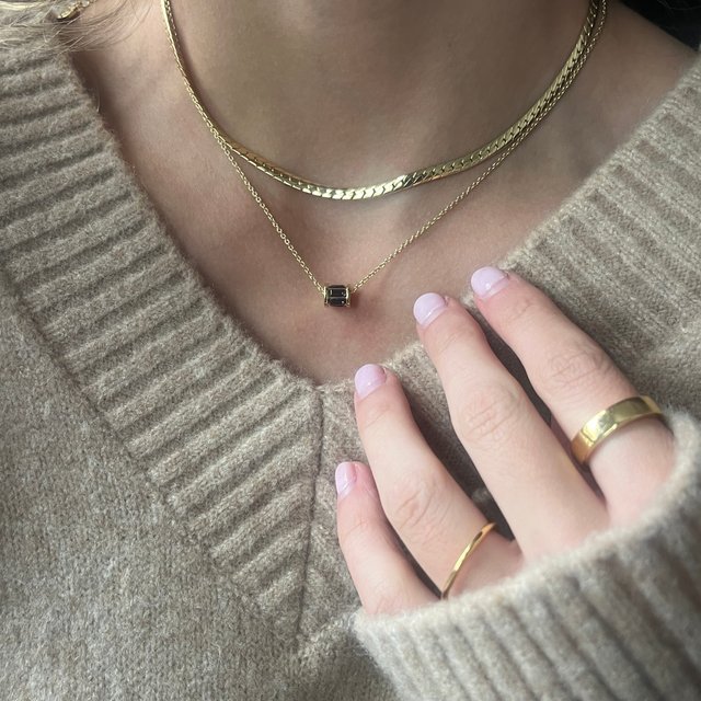 Tatum Birthstone Necklace - Amethyst