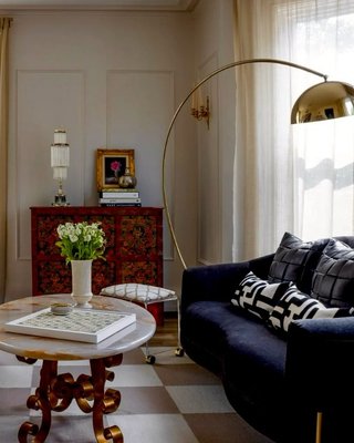 Venus Black Arc Floor Lamp with Marble Base - image 6 of 8