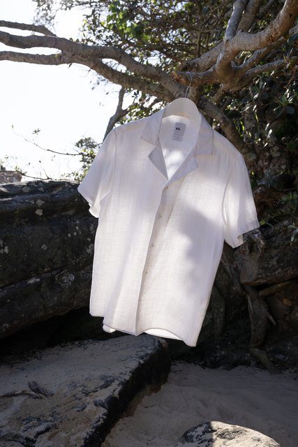 Lewis Pure Linen Shirt White