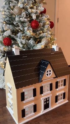 Play Wonder & Wise by Asweets Wooden Kids Dollhouse with 24-Pc. Furniture Set - video 0 of 1