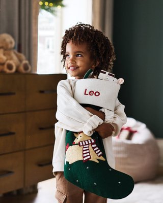 Baby Reindeer Kids Christmas Stocking by Joan Anderson - image 10 of 11