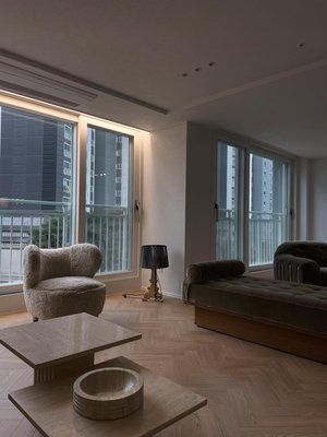 Carve Travertine Small Cocktail Table - image 10 of 14