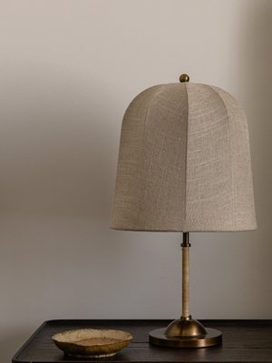 Allegra Rattan and Linen Dome Table Lamp by Jake Arnold 20.7" - image 18 of 21