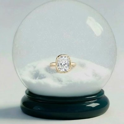 There’s nothing dreamier than a snowy proposal ❄️💍 Drop your pick: 1, 2, or 3 1. Andrea Bezel Ring set with an Elongated Cushion 2. Aimee Ring set with an Oval Diamond 3. Olympia Three-Quarter Coverage Ring set with a Radiant Diamond