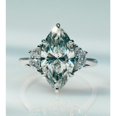 Favorite Ring of The Week: Peyton Satin Finish with a 6mm band set with a 3ct Emerald. Would you say yes to the Peyton?