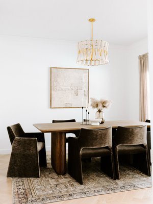 Foley Grey Faux Mohair Dining Armchairs Set of 4 - image 12 of 16