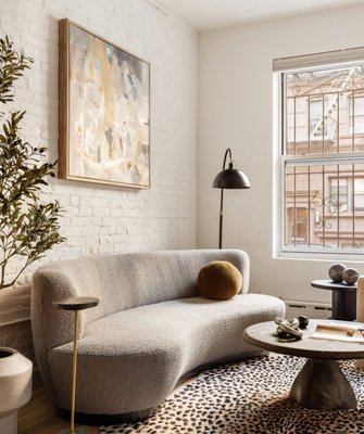 Espira 35" Round Black Marbled Resin Coffee Table - image 11 of 15