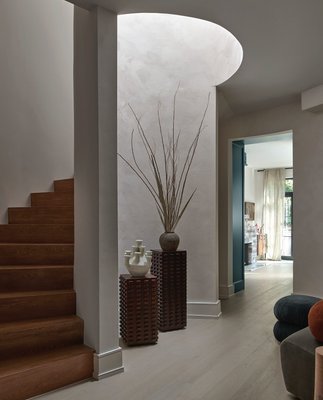 Toron 2-Piece Dark Brown Acacia Wood Pedestal Table Set - image 3 of 4