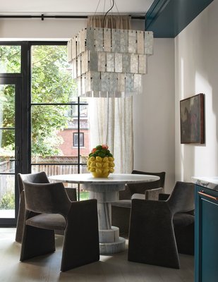 Foley Grey Faux Mohair Dining Armchair - image 16 of 18