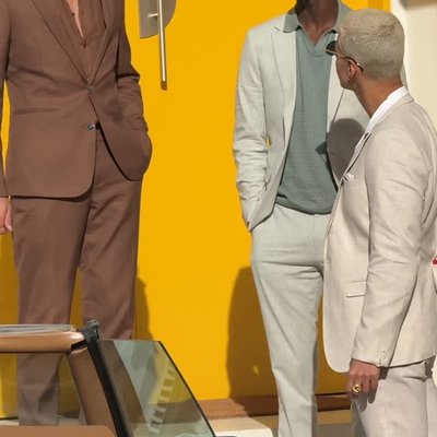 Carter Stretch Linen Blend Slim Suit Jacket