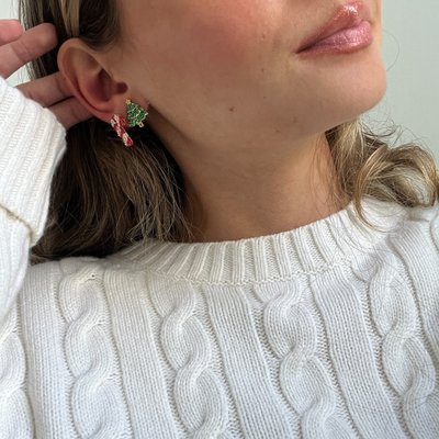 Christmas Tree Stud Earrings - Christmas Tree