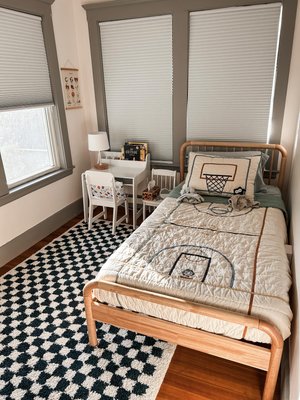 Modern Basketball 100% Organic Cotton Kids Twin Quilt - image 7 of 9