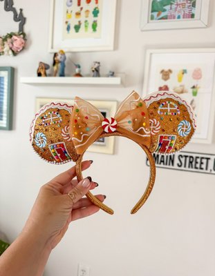 Disney Minnie Mouse Gingerbread Ears Headband in Minnie  display picture 1