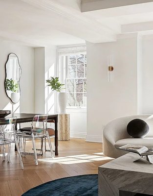 Curvo 96.5" White Performance Fabric Sofa by goop - image 12 of 15