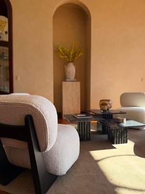 Carve 3-Piece Square Black Marble Side Table Set - image 7 of 9