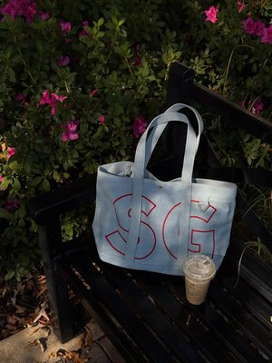 Alpha Custom Tote - Blue Denim