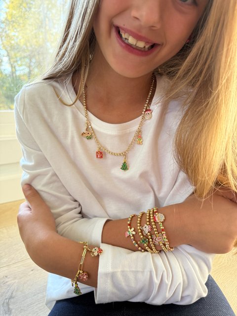 Holiday Icons Kids’ Bracelet Set - Santa Claus