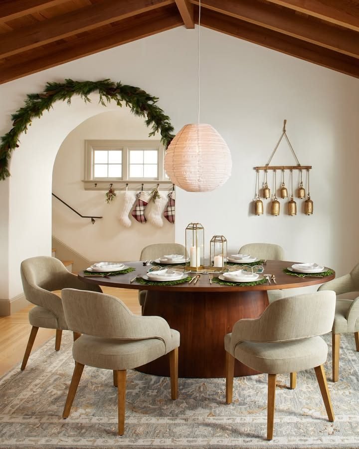 Blanca Round Whitewash Wood Dining Table - World Market