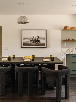 Stature Black Boucle Dining Armchair - image 10 of 14