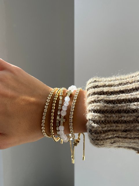 Peace of Mind Semi-Precious Bracelet - Cross