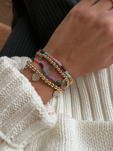 Emily Semi-Precious Bracelet - Dark Multi