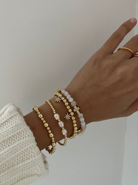 Peace of Mind Semi-Precious Bracelet - Cross