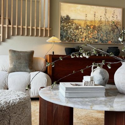 Santoro 37" Round Black Marble Coffee Table - image 7 of 11