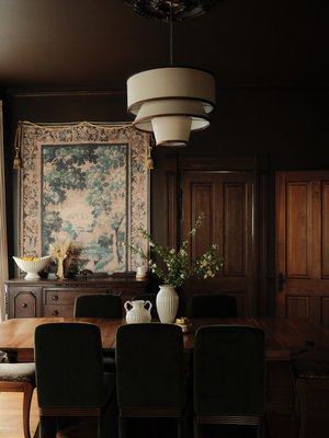 Rhodes Green Upholstered Velvet Dining Chair Set of 4 - image 8 of 11