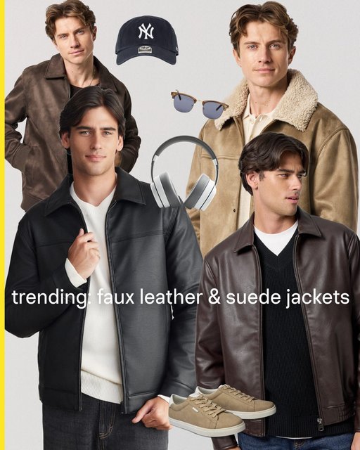 on trend thursday: suede + faux leather

two key winter trends right now. suede brings that soft, textured finish, while faux leather adds a tougher, more structured edge. both easy to wear, both built for sharper cold-weather fits.

#connorclothing