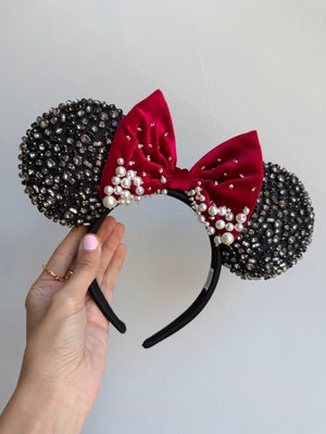 Minnie Mouse classic red bow ears with crystals Minnie Mouse classic red bow ears with crystals main image 4