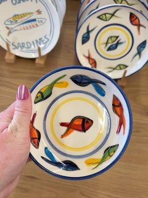 Palomar Turkish Fish Hand Painted Salad Plate - World Market