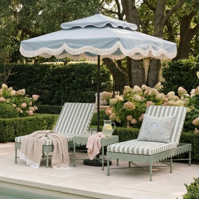 canvas umbrella patio MEVBC 10x13FT Cantilever with LED Lights and Base Included foot rectangle or 10 The Wooden 2 - Sunbrella