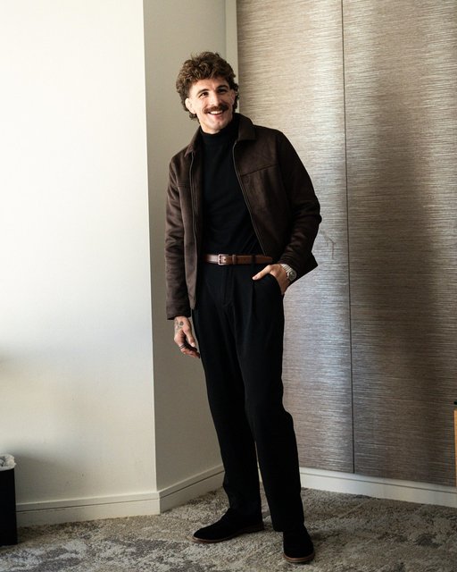 Sutherland Faux Suede Jacket Chocolate