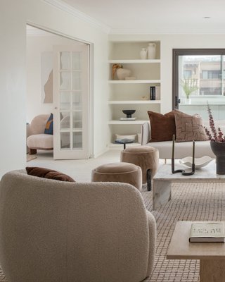 Arabella Sand and Black Velvet Throw Pillow with Down-Alternative Insert 23"x23" - image 4 of 5