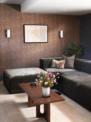 Faible 4-Piece Grey Performance Velvet Deep Depth Sectional Sofa with Right-Arm - image 12 of 12