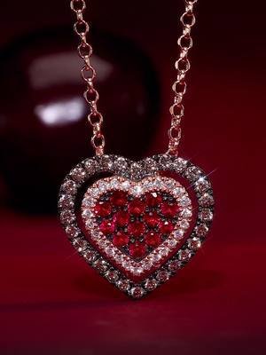 14K-Strawberry-Gold-Pendant-Chocolate-diamonds-1-4-cts.-Vanilla