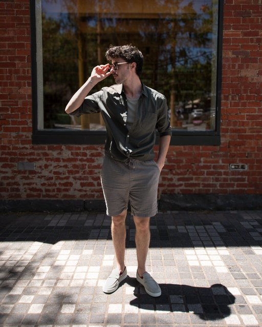 as seen on: @itscoleyboy looking fresh in our new season linen look shirt and shorts. shop the look in-store and online