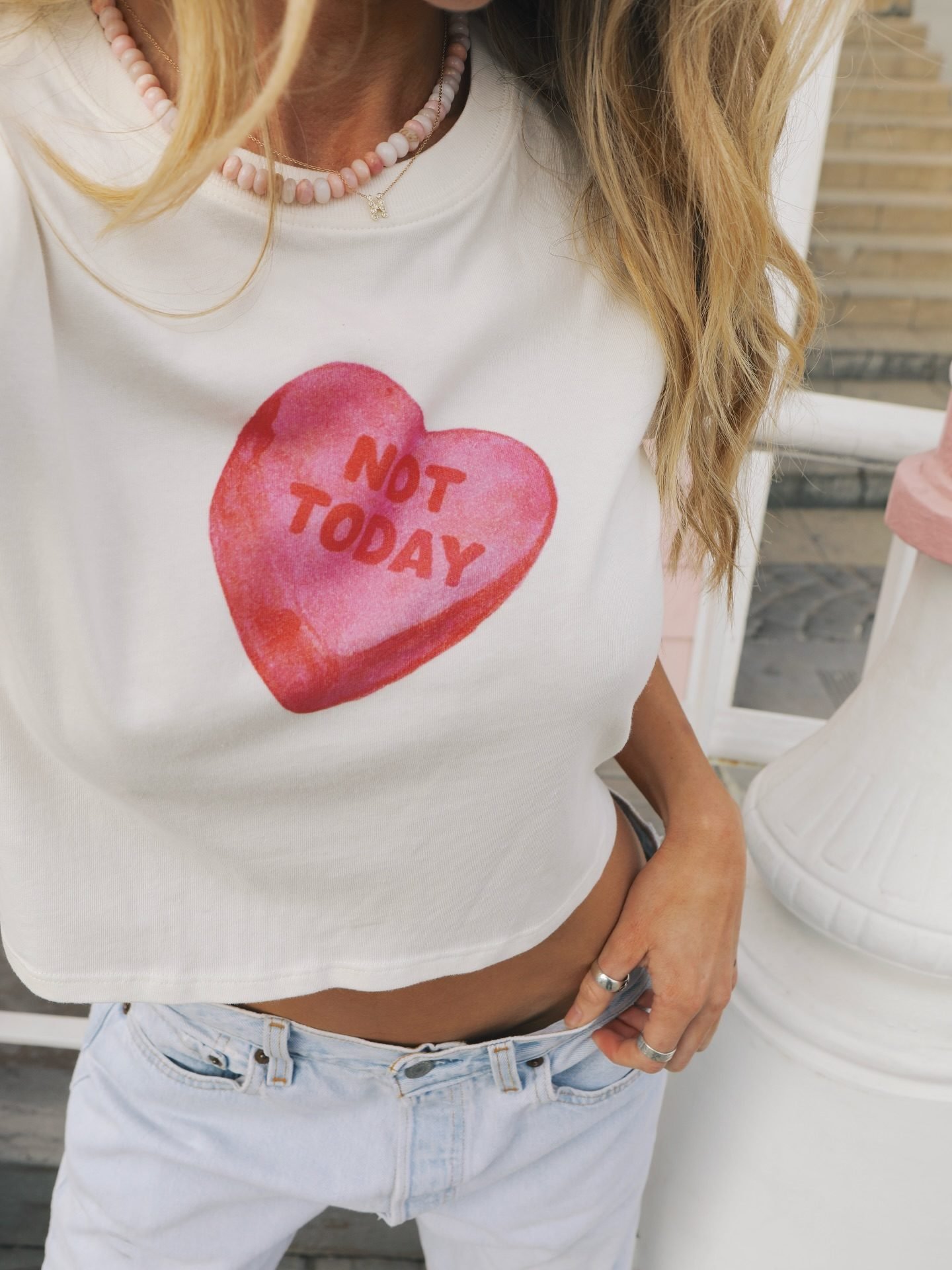 LSPACE Merci Baby Tee - Not Today