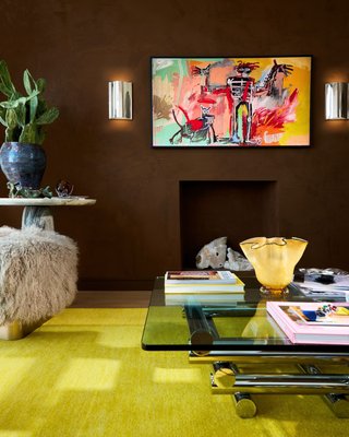 Bozzi Taupe Mongolian Sheepskin Ottoman - image 8 of 11