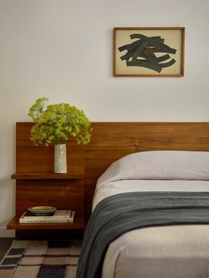 Andes Acacia Wood Platform King Bed with Nightstands - image 9 of 11