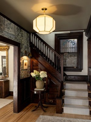 Blisse Natural Linen Pendant Light by goop - image 13 of 12