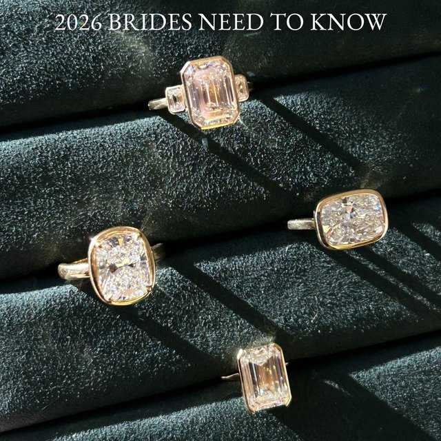 4 unique bezel engagement rings you need to see before deciding. Which one are you saying yes to 1, 2, 3, or 4?