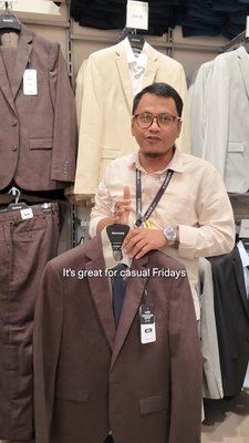 Straight from the people who can style you at CONNOR, meet Eri and his one-outfit pick.

The Harper Slim Cotton Linen Textured Suit Jacket is easy enough for casual Fridays and sharp enough to dress up for dinner.

Come try it on and let our CONNOR Crew style you.

#GoodDaysStartWithCONNOR #CONNORMenswear #sgmen