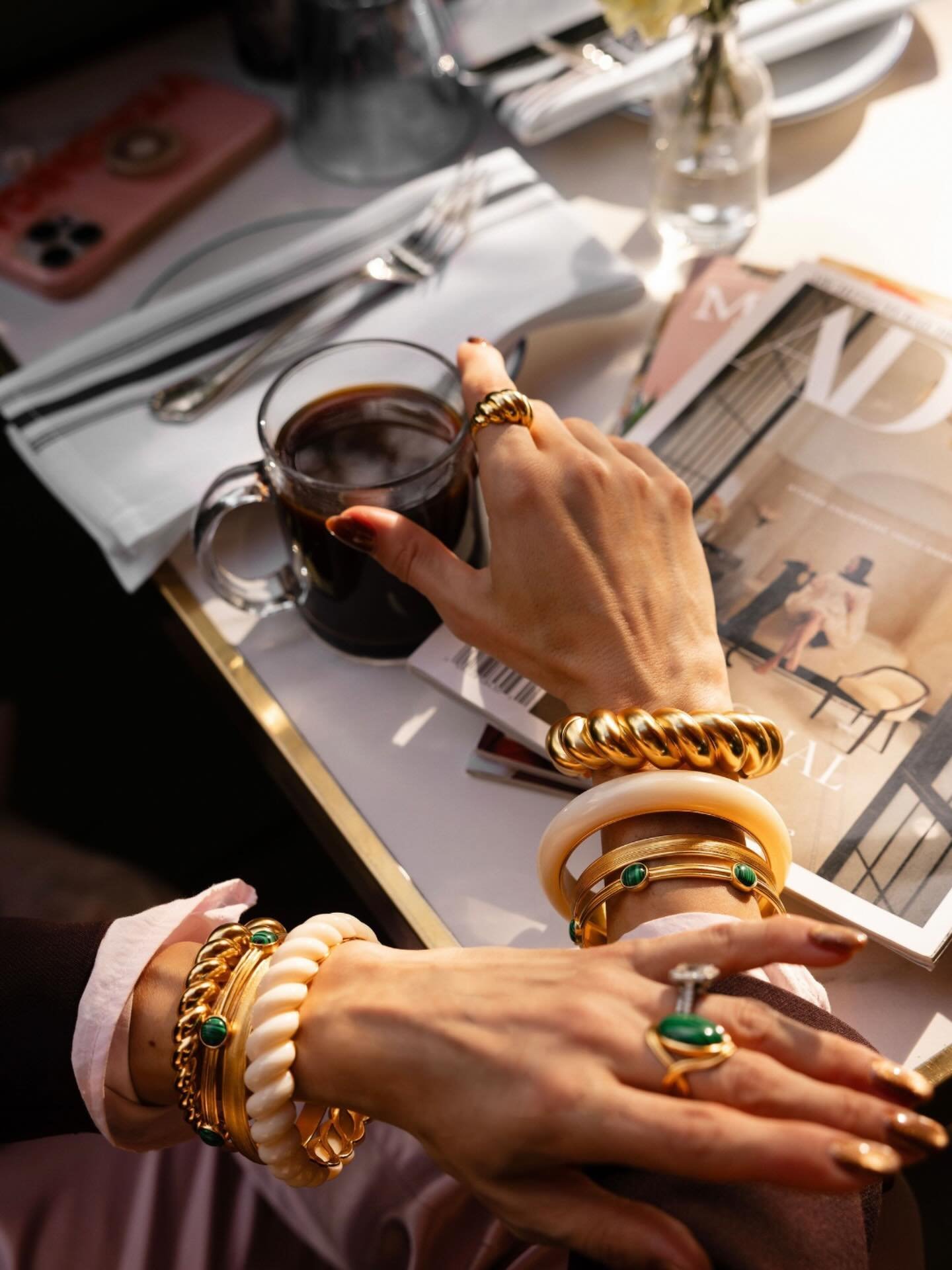 Palladio Gold Link Bracelet | Julie Vos