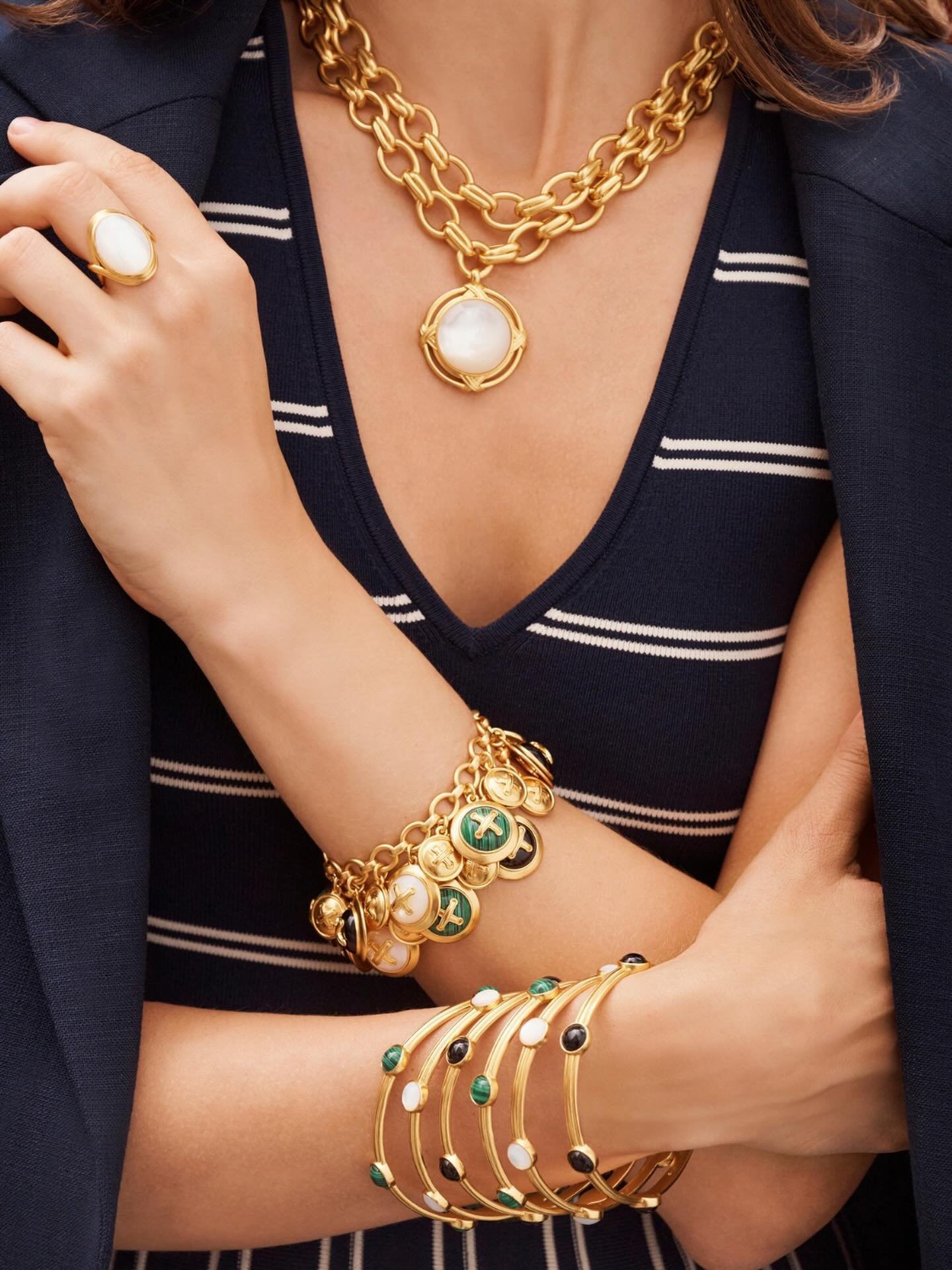 Tennis Racquet Gold Delicate Bracelet | Julie Vos